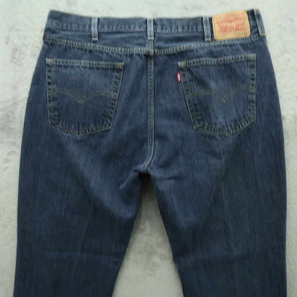 Levi's 514 Jeans Mens Size 40x32 Blue Straight Classic Fit Denim Medium Wash